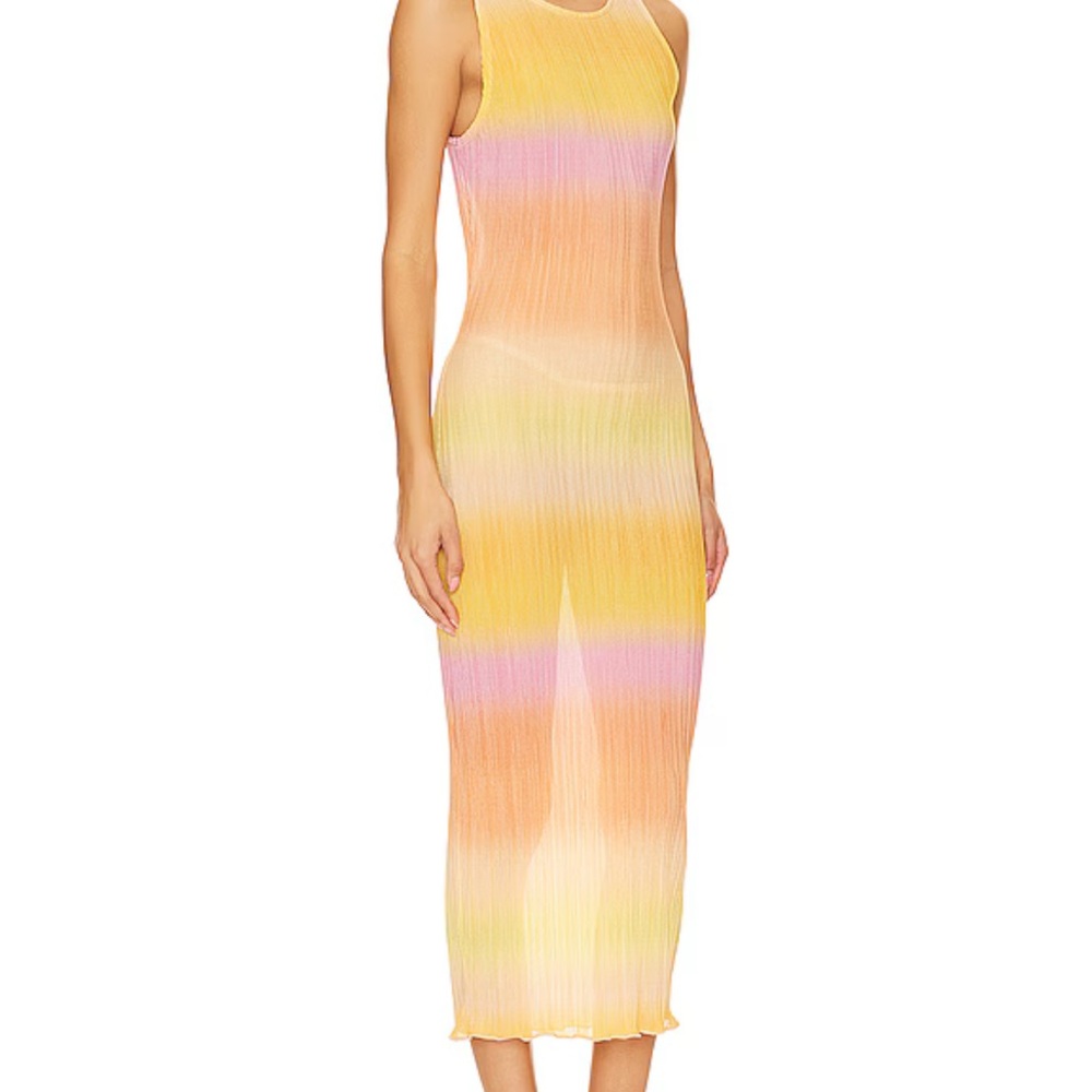 REVOLVE Guida Multicolor Sheer Midi Dress